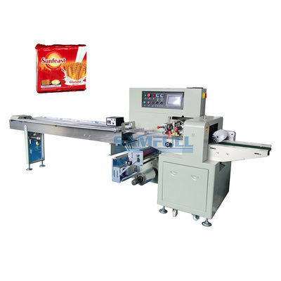 Impacchettatrice automatica piena del cuscino della macchina imballatrice della pasta del biscotto